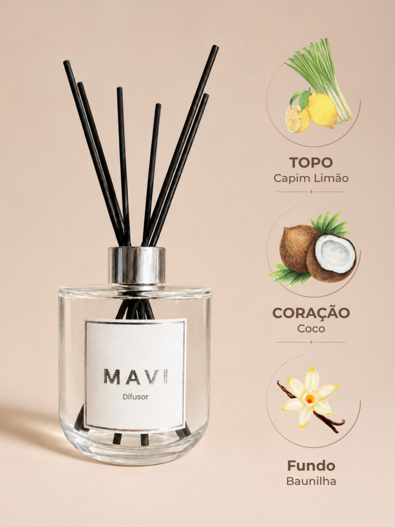 Difusor de Varetas Premium Mavi - Coco capim limão
