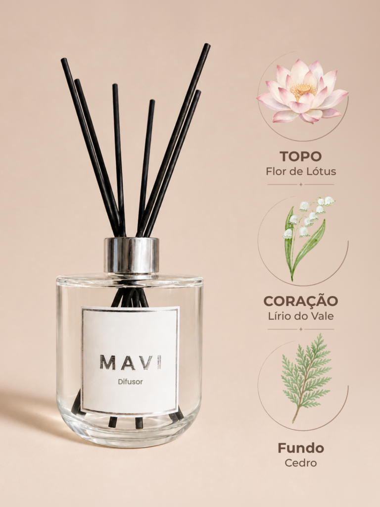 Difusor de Varetas Premium Mavi - Lírio e Cedro