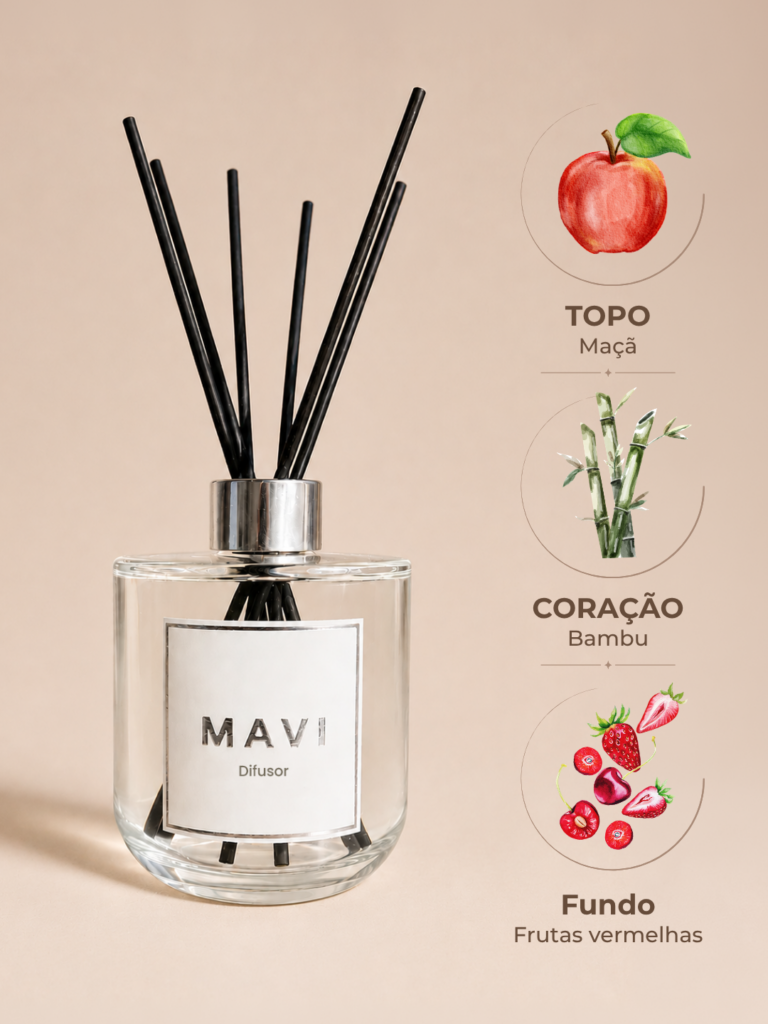 Difusor de Varetas Premium Mavi - Maçã e frutas vermelhas