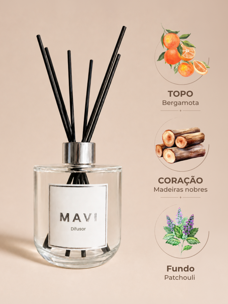 Difusor de Varetas Premium Mavi - Madeiras raras