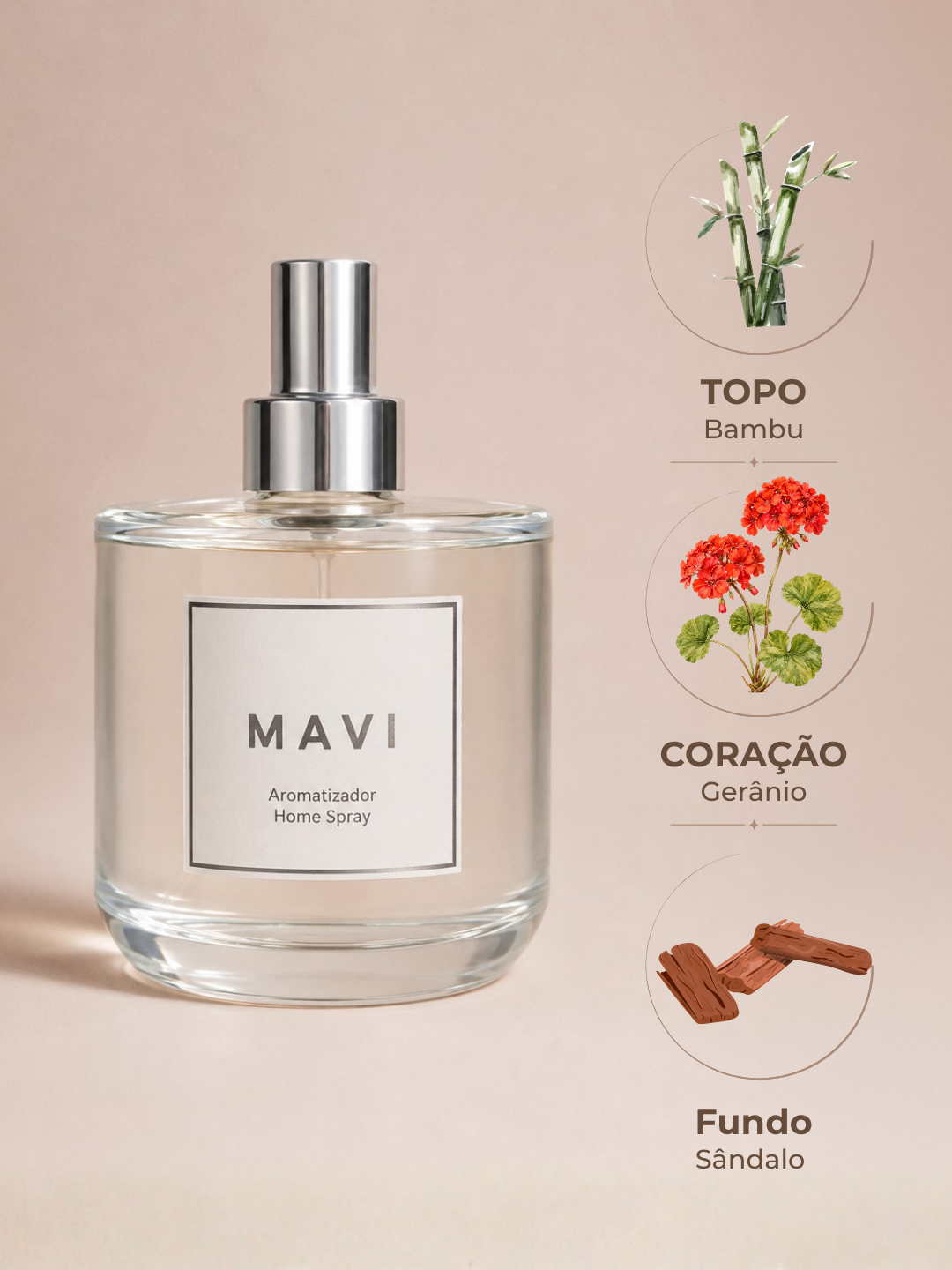 Home Spray Premium Mavi - Bambu e Sândalo Home Spray Premium Mavi - Bambu e Sândalo