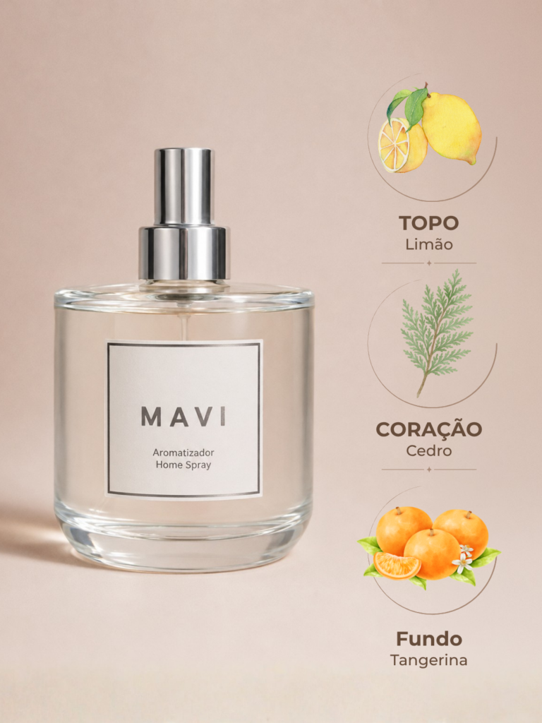 Home Spray Premium Mavi - Cedro, Tangerina e Limão