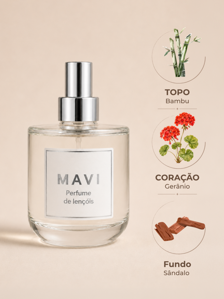 Perfume para Lençóis Premium Mavi - Bambu e Sândalo