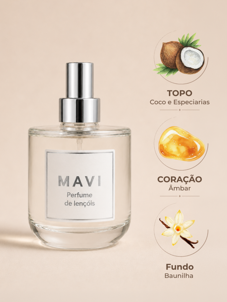 Perfume para Lençóis Premium Mavi - Dark amber & coconut
